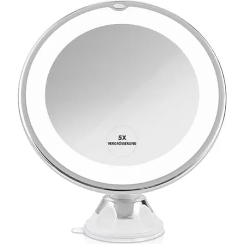EMKE Makeup Spejl med LED-belysning (6000K) - 5x Forstørrelse