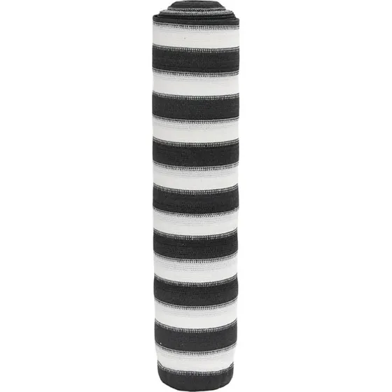 HDPE afskærmning 1x10 m 75 g/m² – antracit/hvid