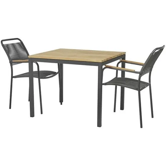 Toscana Verona havemøbelsæt med Siena SunLoom stole (bord 90 cm)