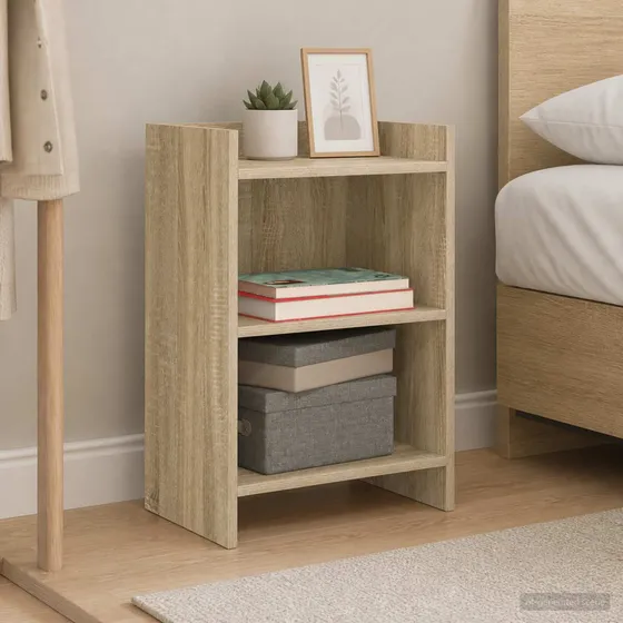 vidaXL Sengebord Sonoma-eg 40 x 30 x 60 cm