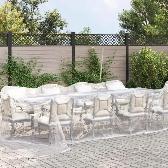 vidaXL Transparent Presenning 5 x 7 m 140 gsm PE