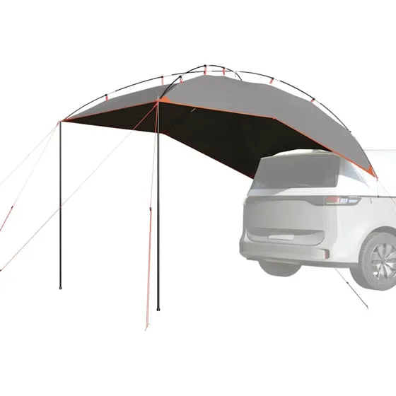 Vandtæt fortelt til bil - grå/orange