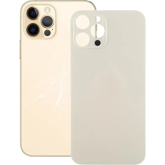 iPhone 12 Pro Max Bagcover - Guld (Uden logo)