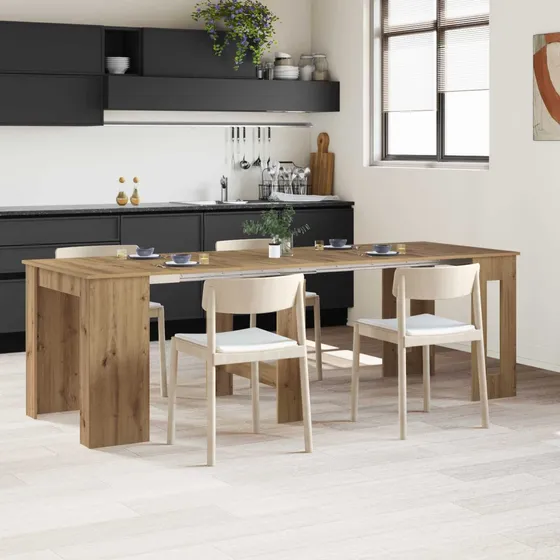 vidaXL Spisebord 240 x 85 x 75 cm Artisan-eg - Udtrækkeligt