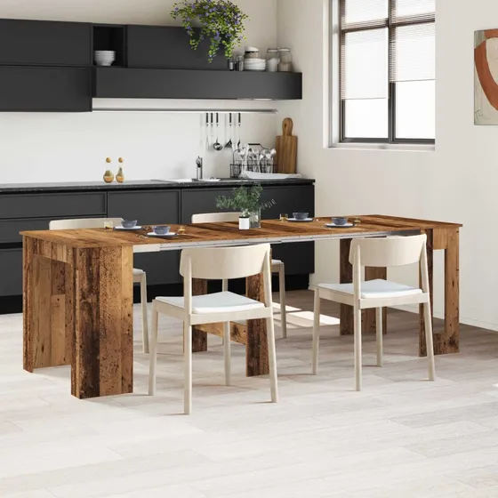 vidaXL Spisebord 240 x 85 x 75 cm - Gammelt træ