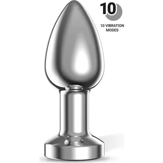 Dimpor Vibrerende Chrome Anal Plug - Small