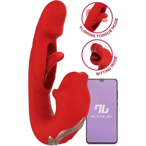 Mouty Vibe App-styret vibrator med biting & flipping