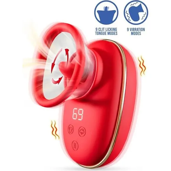 Lizer Stimulator med vakuum, licking og vibration