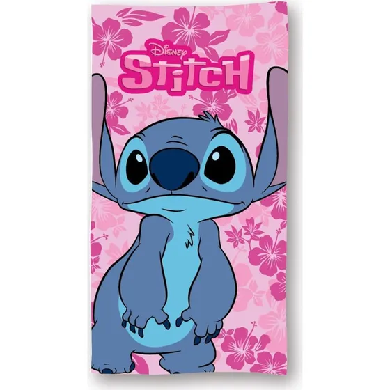 Disney Lilo og Stitch Blomster Kærlighed Badehåndklæde 70x140cm