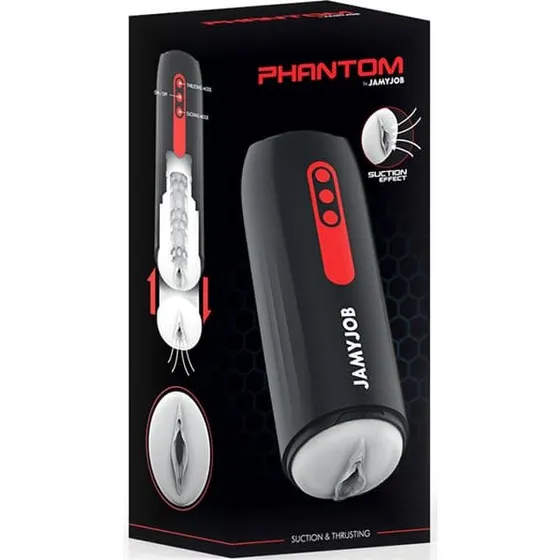 Phantom Thrust & Suction Vagina Masturbator med motor