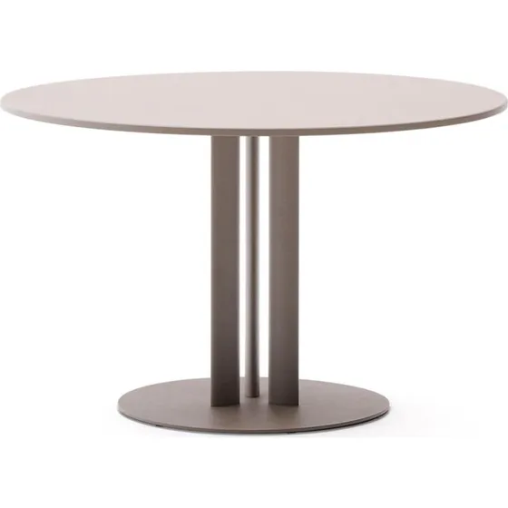 Kave Home Sedalis Udendørs Spisebord - Taupe Ø80xH75 cm