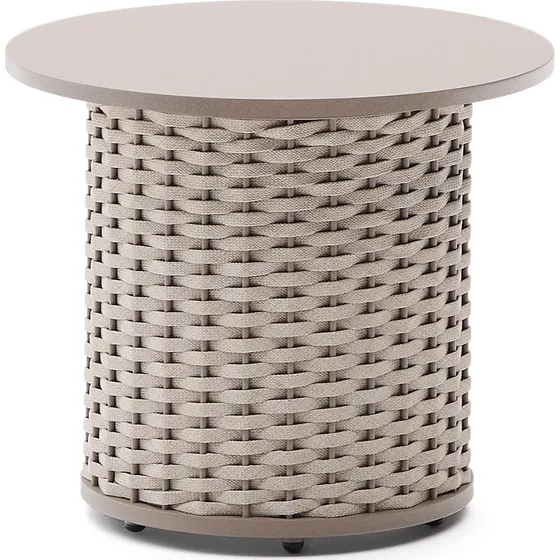 Kave Home Sedalis Sidebord, Rund, Taupe, Ø50 cm