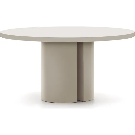 Kave Home Nealy rundt spisebord, hvid, Ø150 cm
