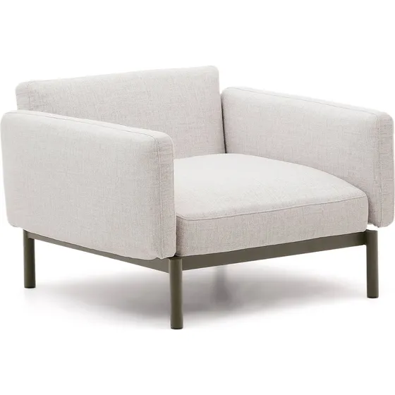 Kave Home Sorells 3-personers loungesofa i beige aluminium