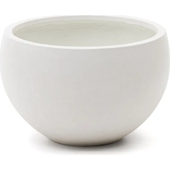 Kave Home Grau Urtepotte - Hvid Beton/Glasfiber Ø56x36 cm