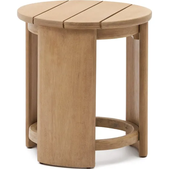 Kave Home Xoriguer sidebord i massivt eukalyptustræ, natur Ø56 cm