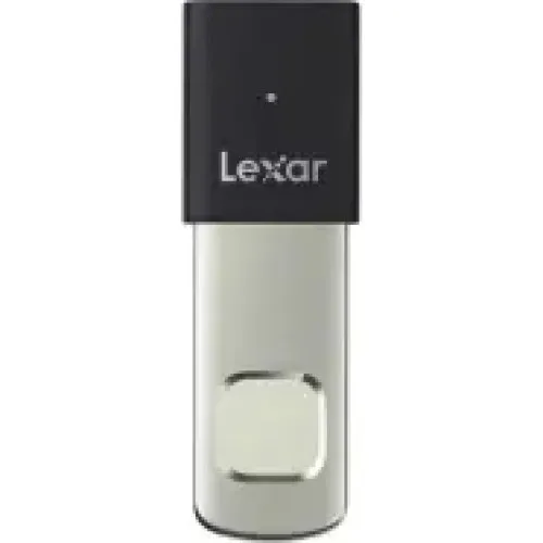 Lexar JumpDrive Fingerprint F35 PRO 256GB USB 3.2 - Sølv/Sort
