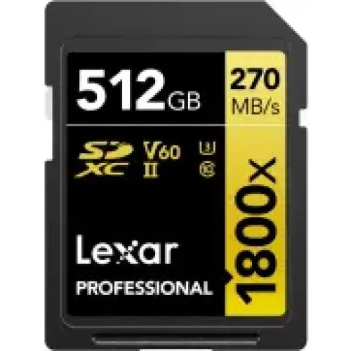 Lexar Professional Gold 1800x SDXC 512GB UHS-II V60