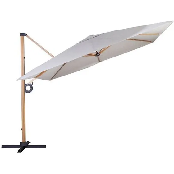 Helle Hængeparasol 3x4 m - Trælook, Sand