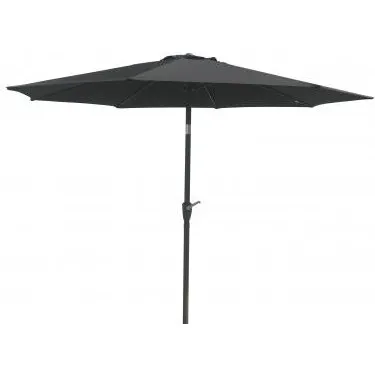 Sevilla parasol alu Ø 3 m, tilt & hejs, sort