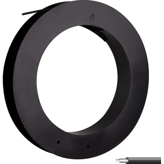 FORCE udvendig bremsekabel 5mm - 50 meter rulle, sort