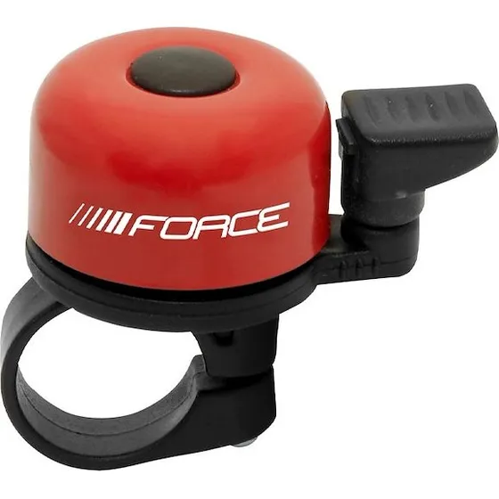 FORCE Mini ringeklokke rød 22,2mm stål/plastik