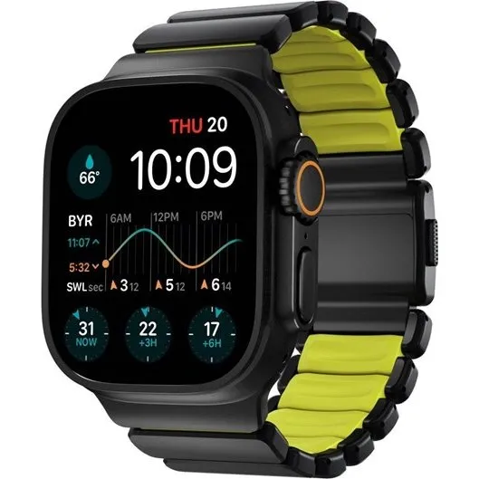 Nomad Stratos Band 49mm - Black Titanium | Volt FKM