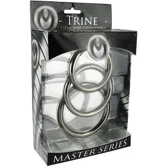 Trine Steel Ring Collection - Sæt med 3 penisringe