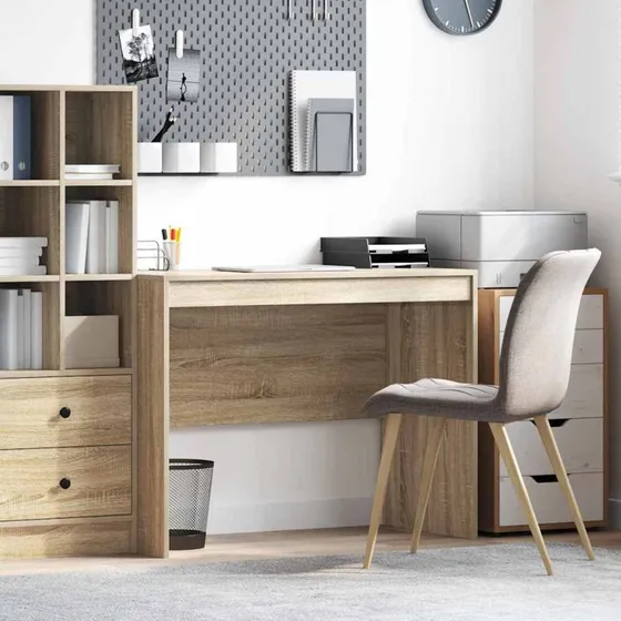 Skrivebord Sonoma eg 100x50x76 cm – kompakt design