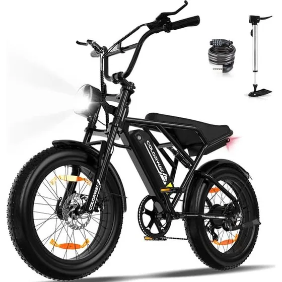 Colorway Elcykel VAE - Sort - 20" Fatbike med 36V 12Ah Batteri