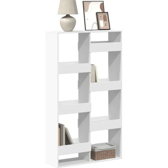 Bogskab i hvidt konstrueret tr 100x33x175 cm