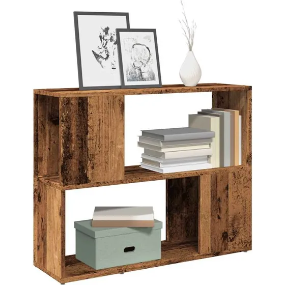 Bogreol/rumdeler 80x24x63 cm – gammelt trælook