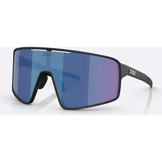 Bliz P001 Large Cykelbriller - Matsort/Smoke/Blue Multi