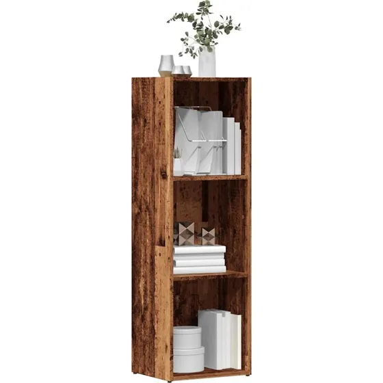 Bogskab i konstruktionstræ 36x30x114 cm – gammelt træ