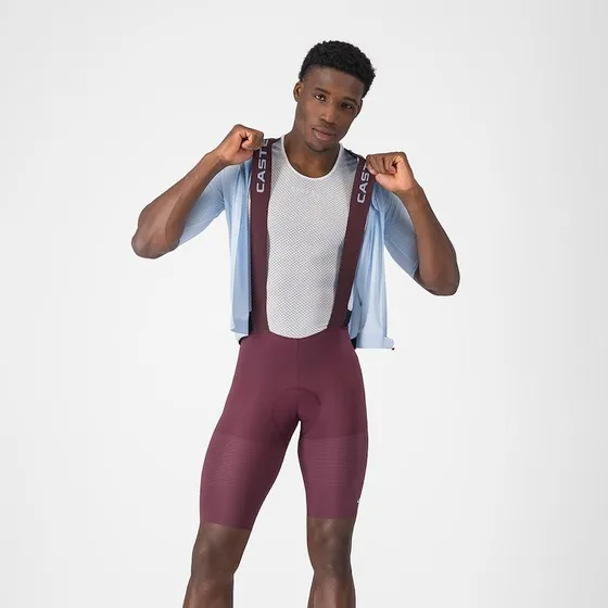 Castelli Premio Evo Bibshorts - Deep Bordeaux/Winter Sky - Herre