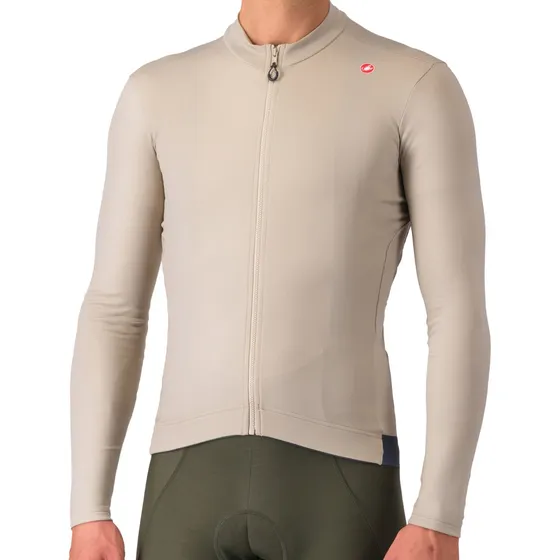 Castelli Espresso Thermal Jersey - Clay/Dark Gray