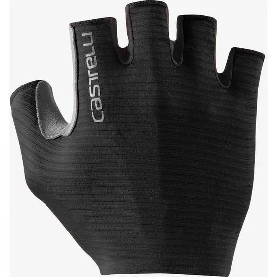 Castelli Espresso cykelhandsker med korte fingre - Lys sort