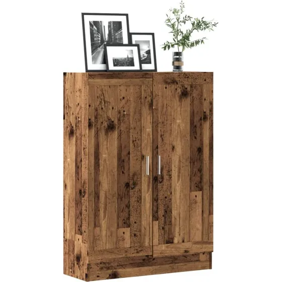 Bogskab i konstrueret antiktræ 82,5x30,5x115 cm