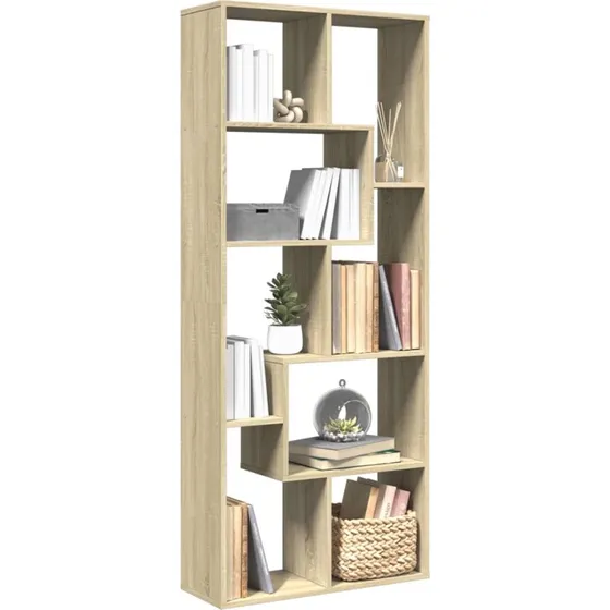 Bogreol/rumdeler 67x25x161,5 cm - Sonoma eg