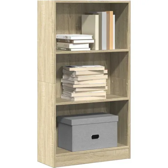 Bogreol 60x24x109 cm - Sonoma-eg (konstrueret træ)