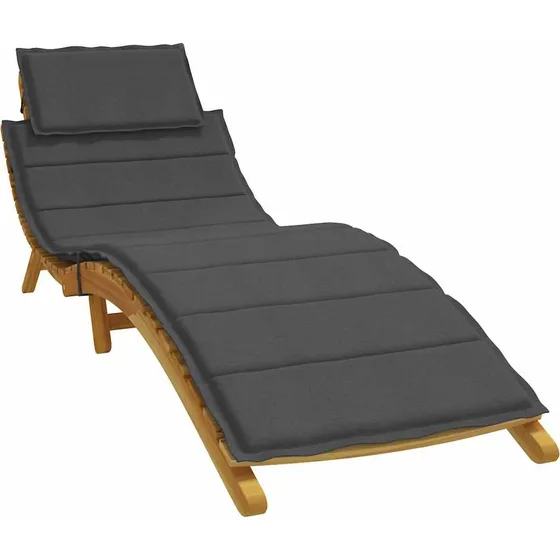vidaXL hynde til liggestol 186x58x4 cm - meleret antracitgrå