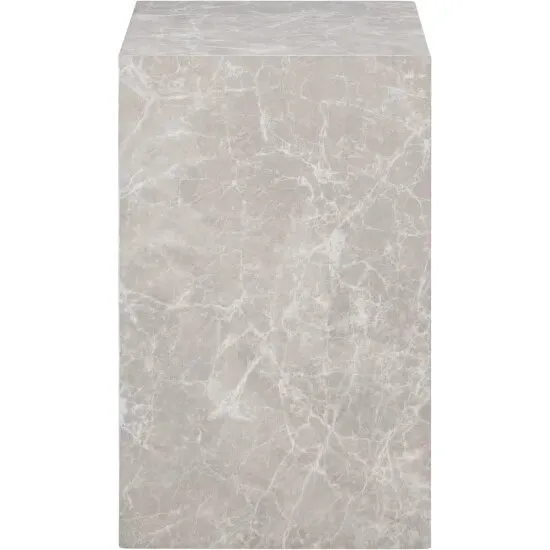 Prague sofabord marmorlook beige 60x80x40 cm