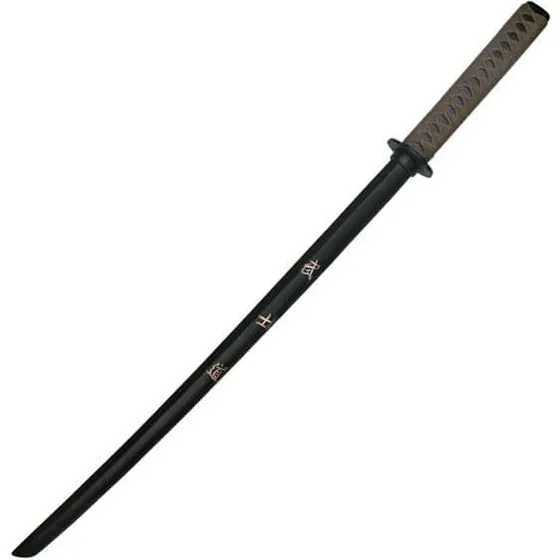 Bushida 1807BS Samurai træningssværd i sort hårdttræ, 39,5"