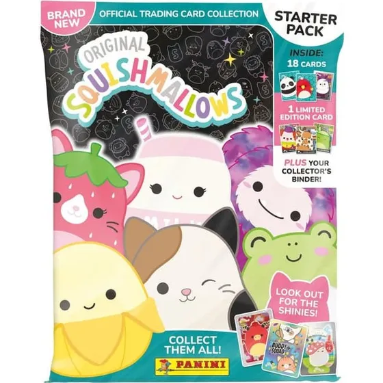 Squishmallows Panini Trading Cards Starter Pack