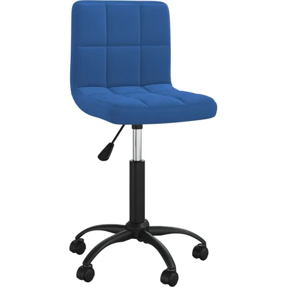 Drejelig spisebordsstol i bl fljl med gaslft