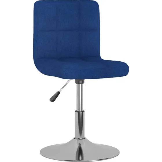 Drejelig spisebordsstol i blt stof  justerbar 360