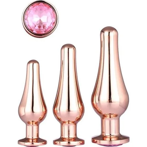 Dream Toys Gleaming Love Pleasure Set Rose Gold Analplug
