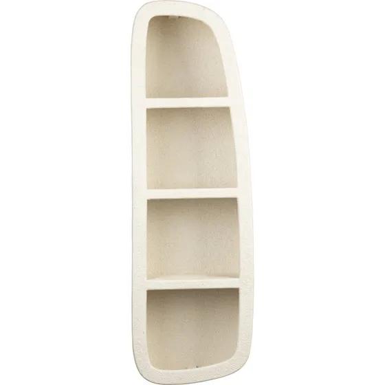 Dutchbone Veda væghylde med 3 hylder i beige genbrugsmarmor