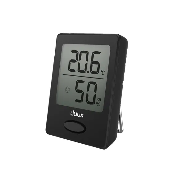 Duux Sense DXHM02 Hygro + Termometer - Sort - 4.5 x 1.6 x 5.8 cm