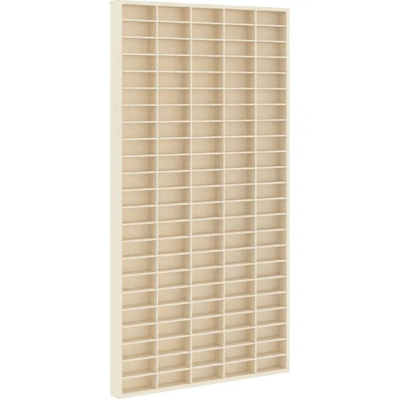 vidaXL Vægdisplaykasse Beige 50 x 4,5 x 96 cm